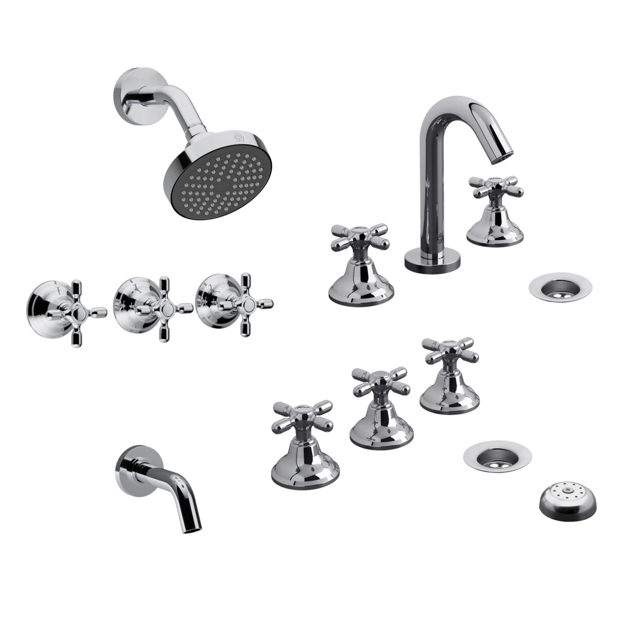 KIT GRIFERIA PARA BAÑO - NEWPORT PLUS